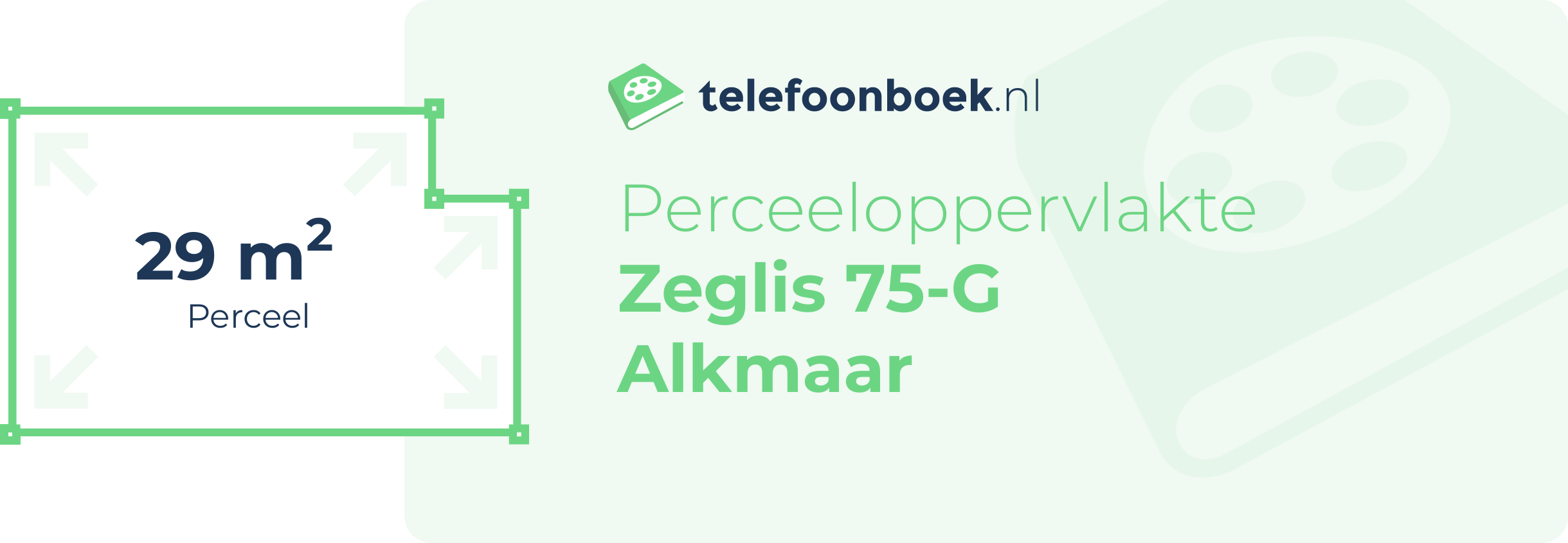 Perceeloppervlakte Zeglis 75-G Alkmaar