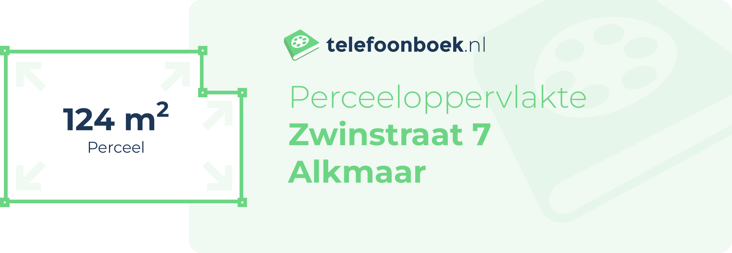 Perceeloppervlakte Zwinstraat 7 Alkmaar