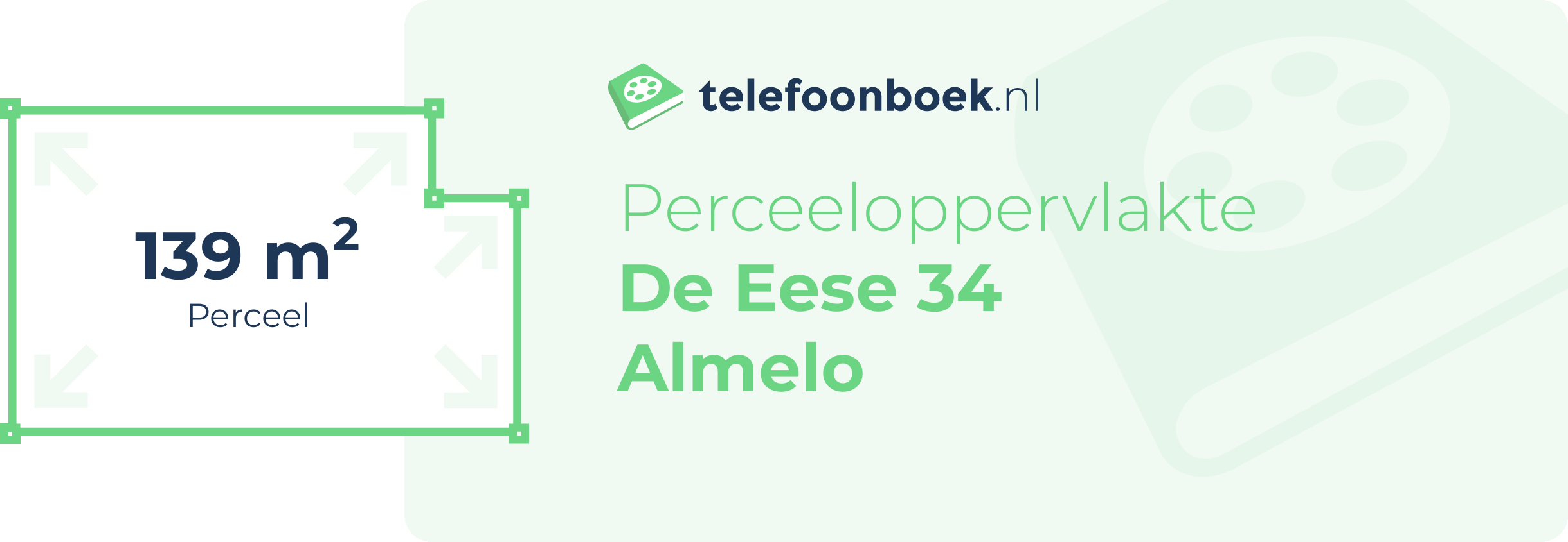 Perceeloppervlakte De Eese 34 Almelo