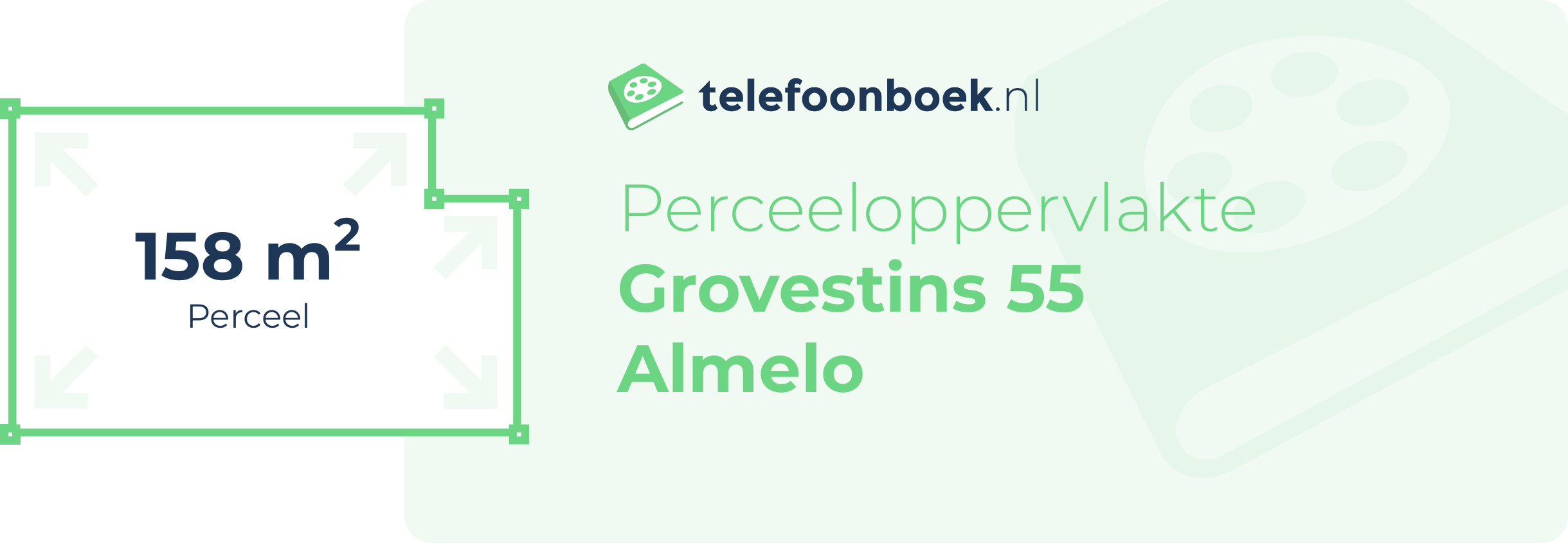 Perceeloppervlakte Grovestins 55 Almelo