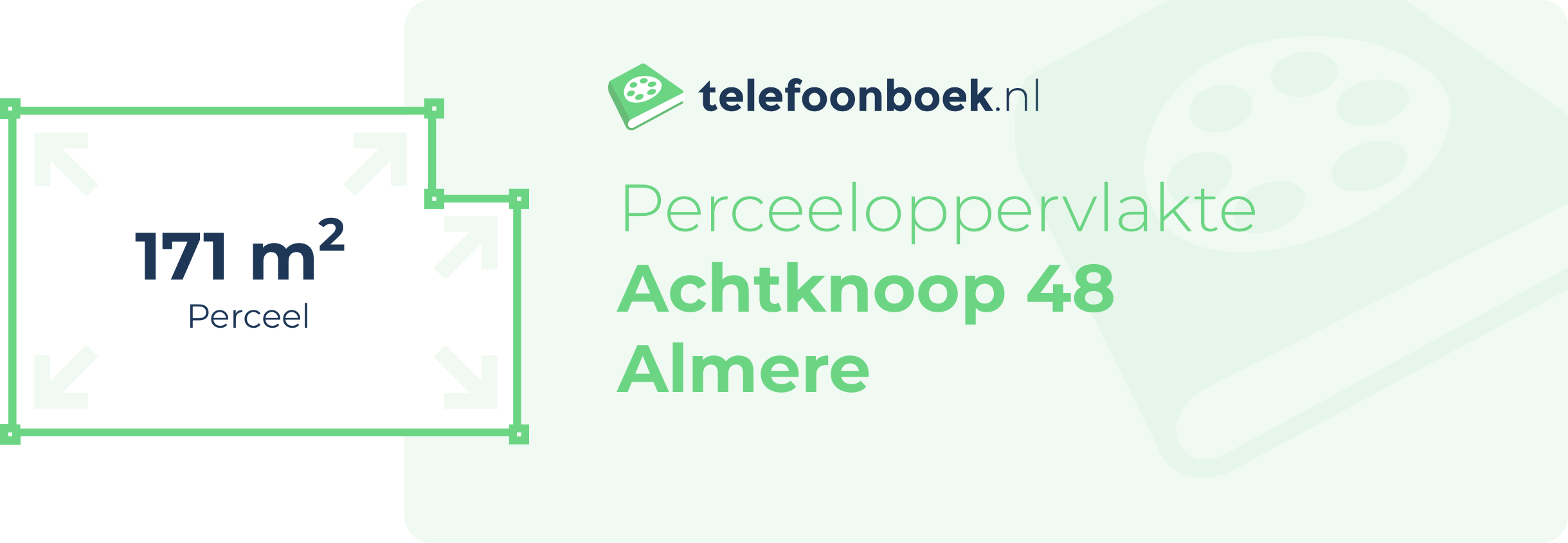 Perceeloppervlakte Achtknoop 48 Almere