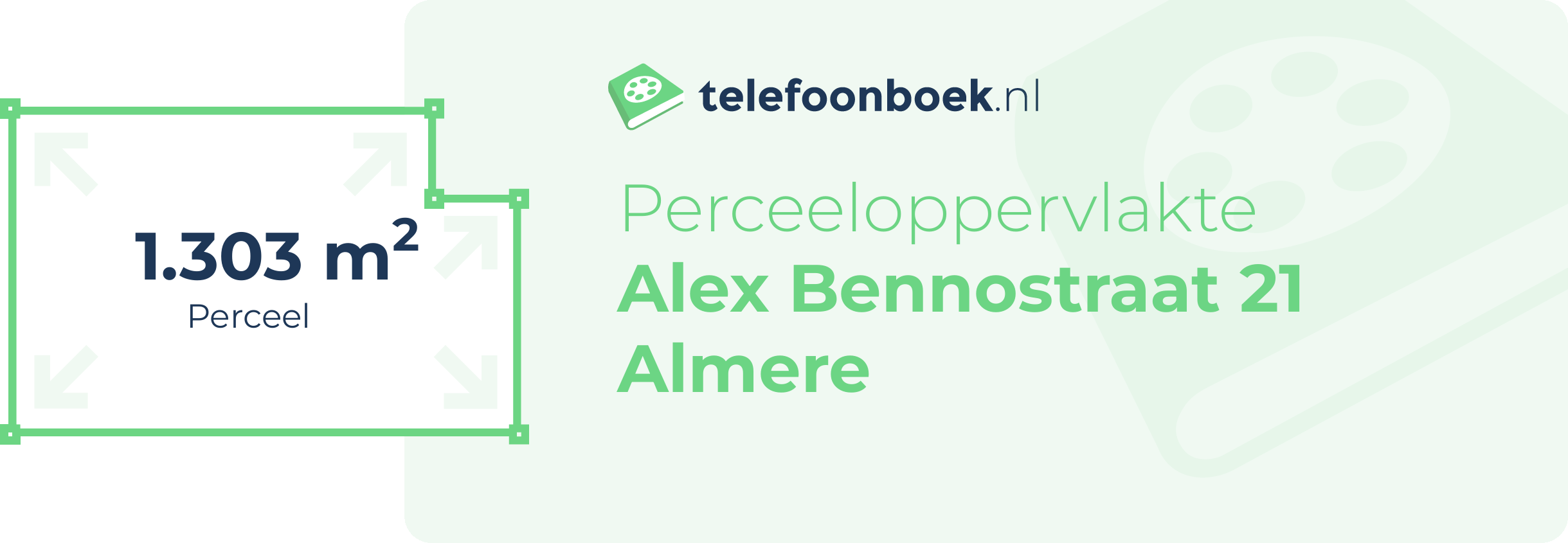 Perceeloppervlakte Alex Bennostraat 21 Almere