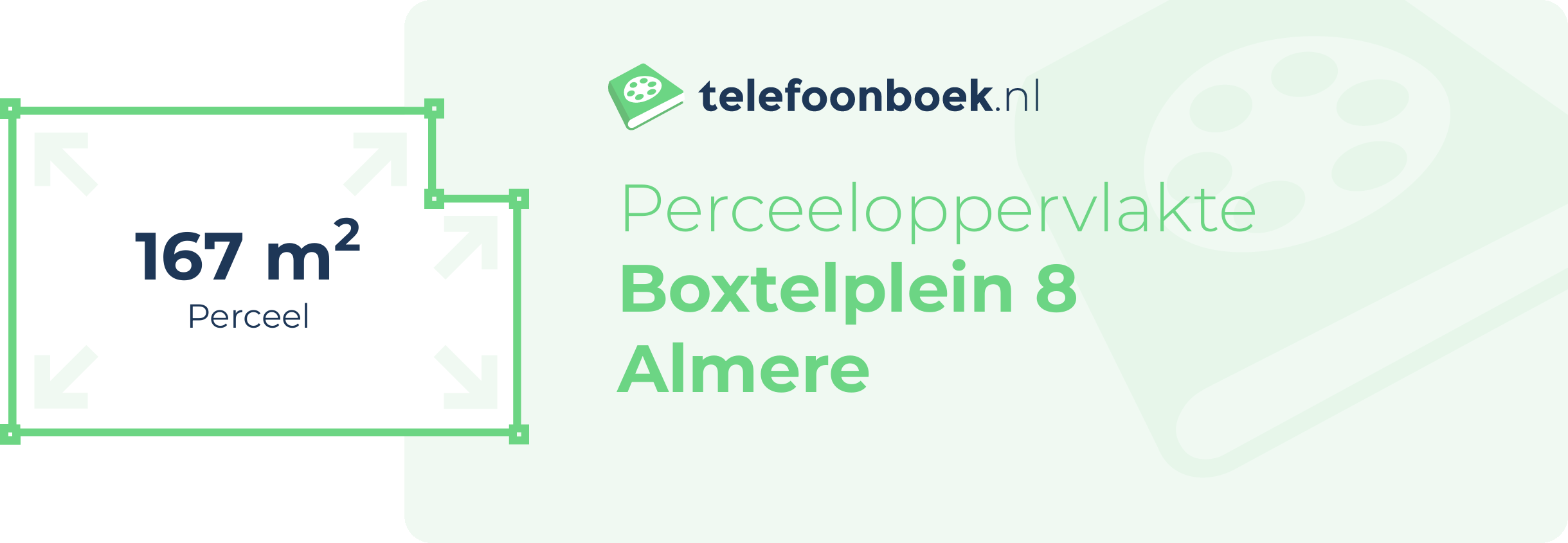 Perceeloppervlakte Boxtelplein 8 Almere
