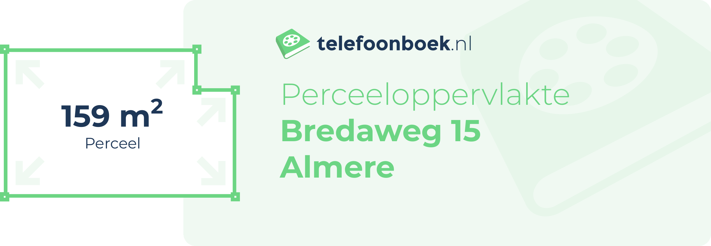 Perceeloppervlakte Bredaweg 15 Almere