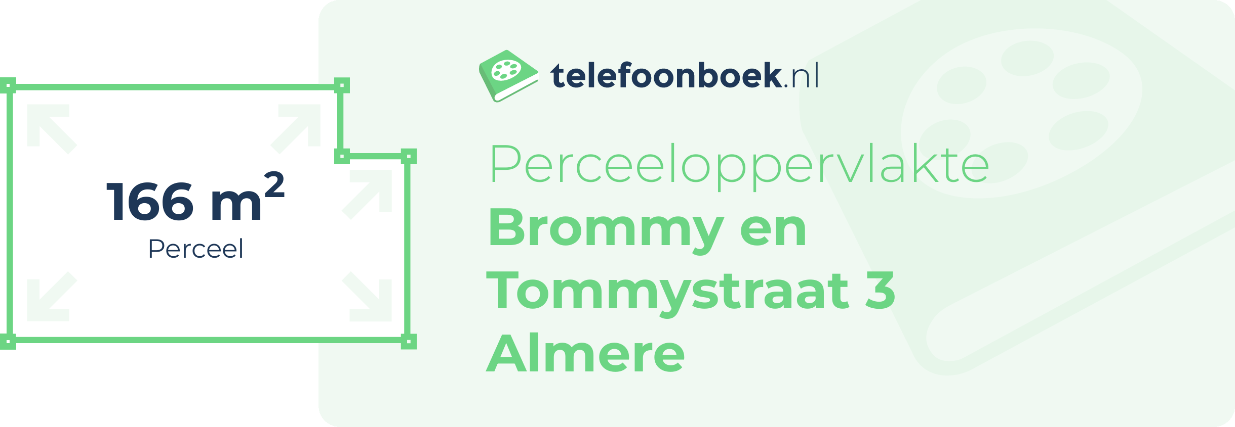 Perceeloppervlakte Brommy En Tommystraat 3 Almere