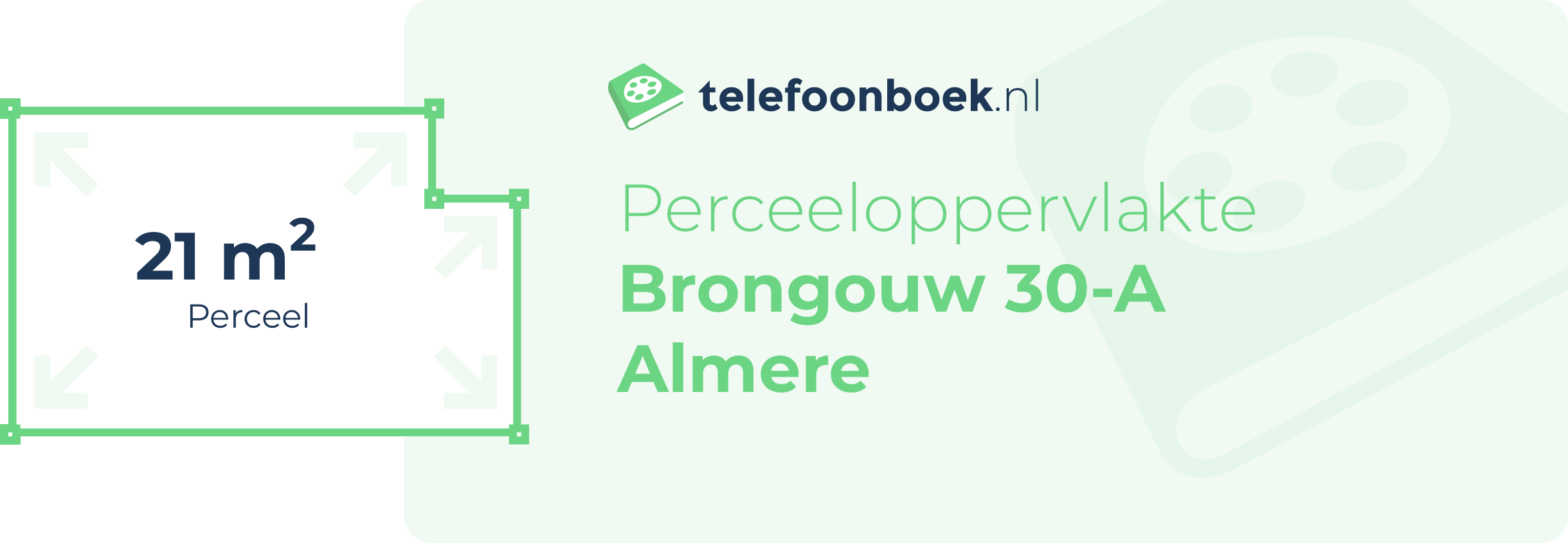 Perceeloppervlakte Brongouw 30-A Almere