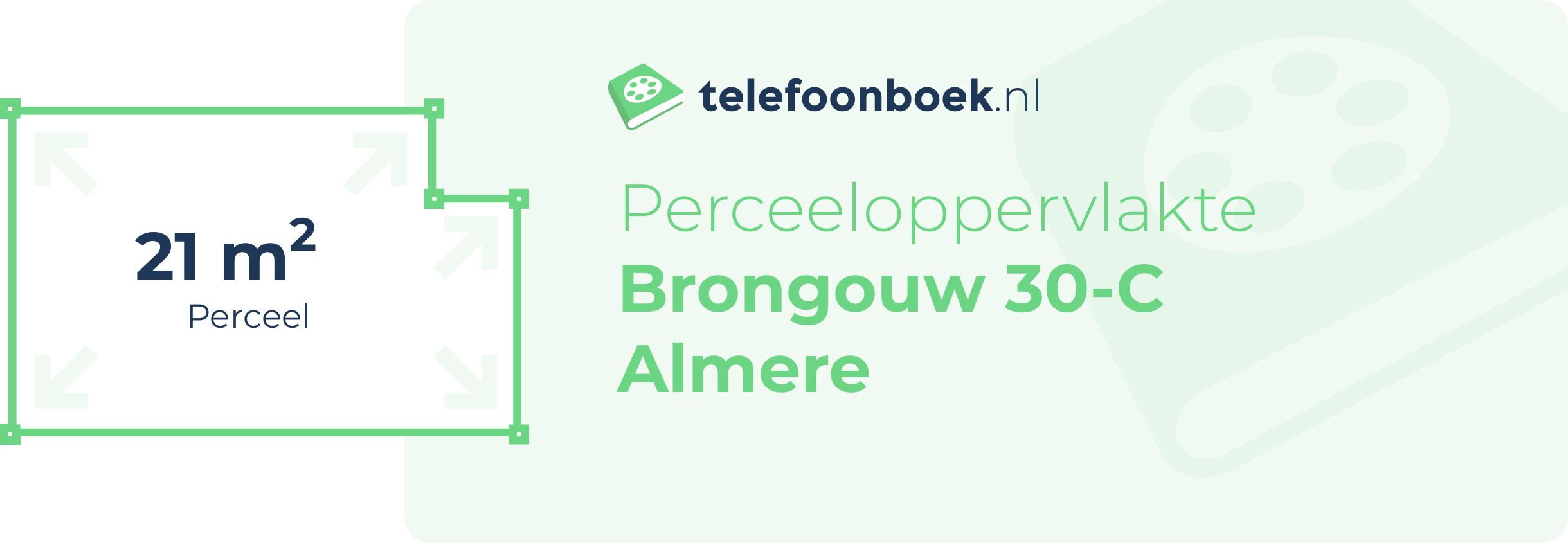 Perceeloppervlakte Brongouw 30-C Almere