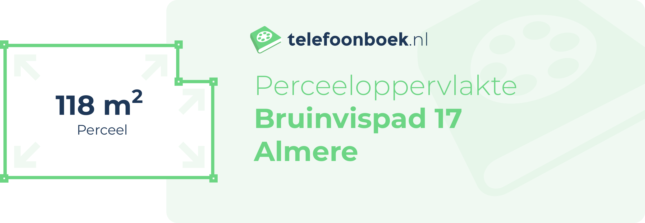 Perceeloppervlakte Bruinvispad 17 Almere