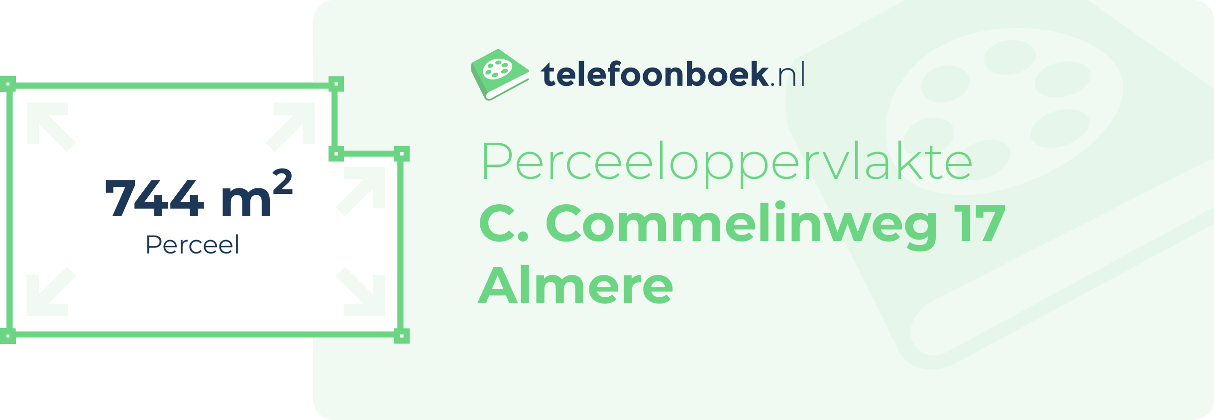 Perceeloppervlakte C. Commelinweg 17 Almere