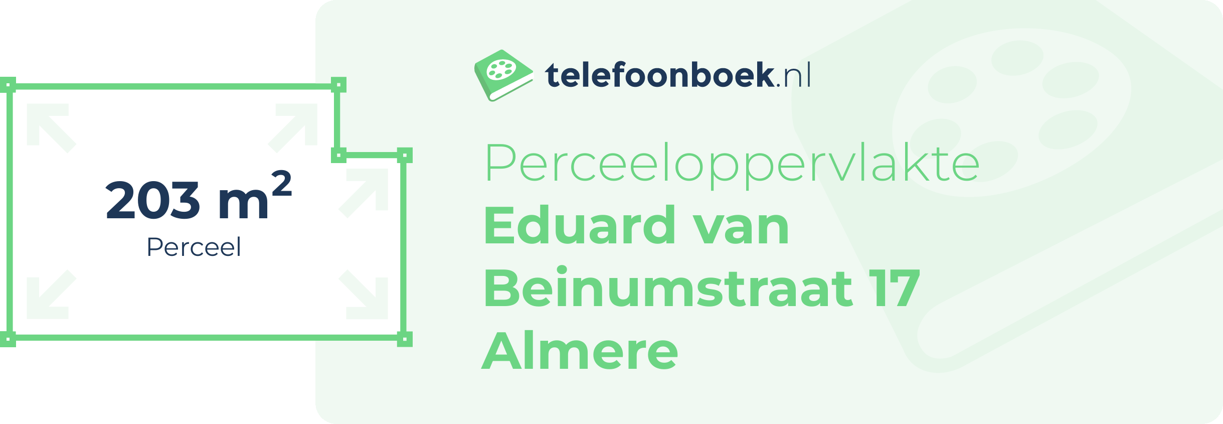 Perceeloppervlakte Eduard Van Beinumstraat 17 Almere