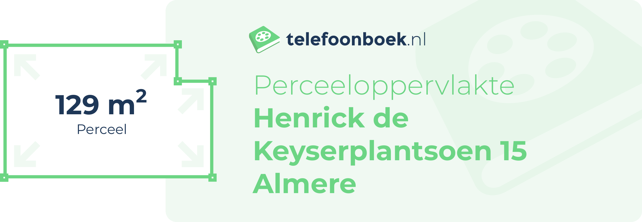 Perceeloppervlakte Henrick De Keyserplantsoen 15 Almere