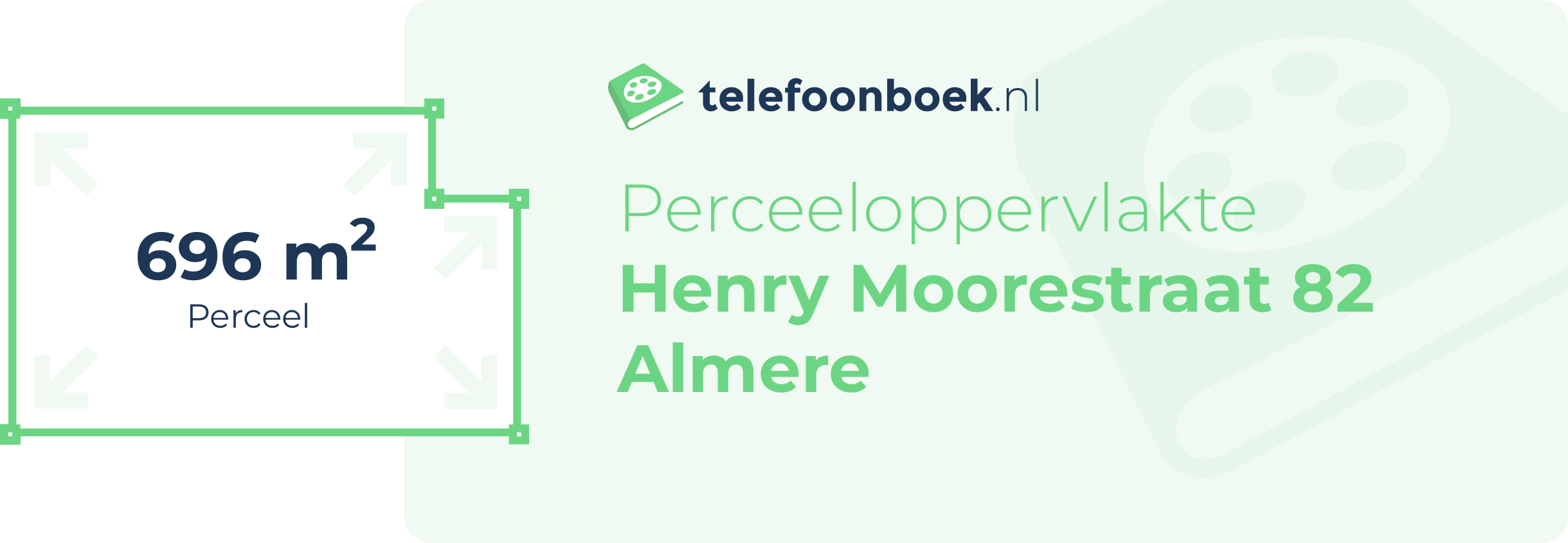 Perceeloppervlakte Henry Moorestraat 82 Almere