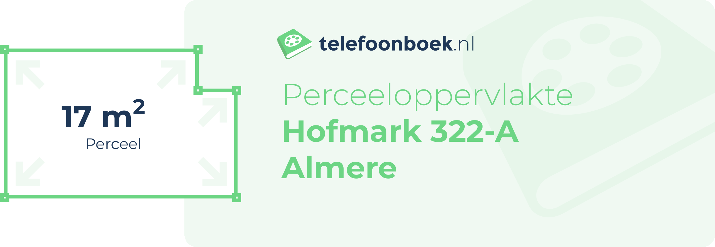 Perceeloppervlakte Hofmark 322-A Almere