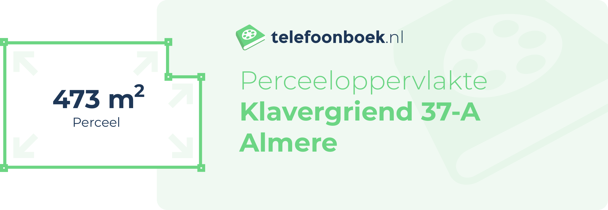 Perceeloppervlakte Klavergriend 37-A Almere