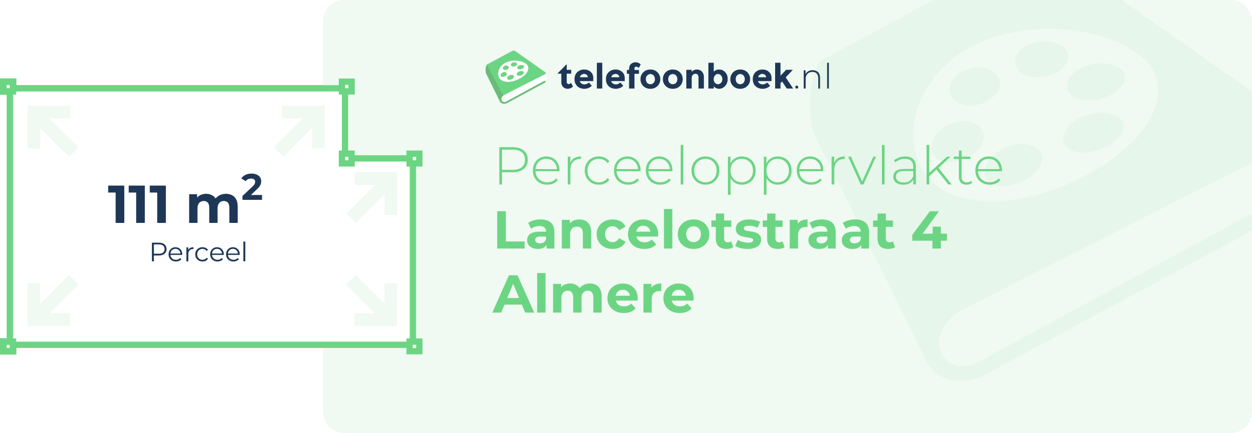 Perceeloppervlakte Lancelotstraat 4 Almere