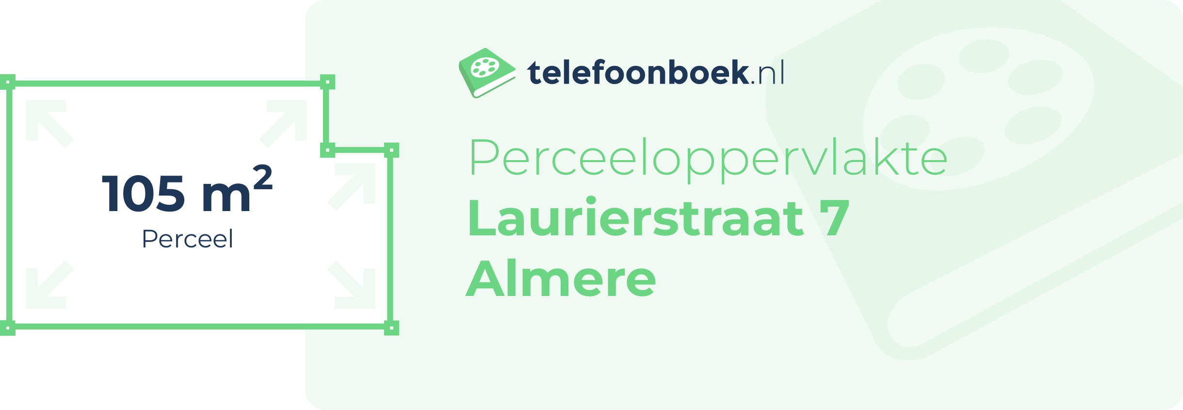 Perceeloppervlakte Laurierstraat 7 Almere