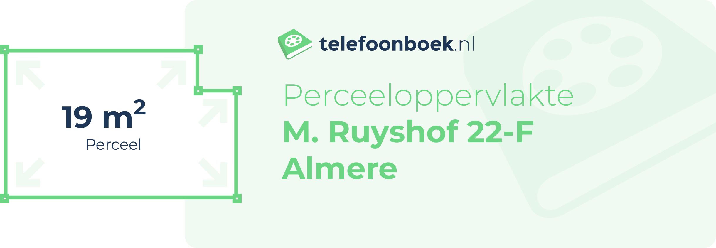 Perceeloppervlakte M. Ruyshof 22-F Almere