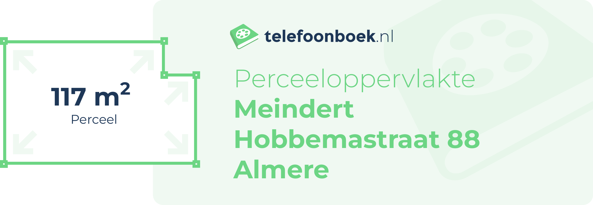 Perceeloppervlakte Meindert Hobbemastraat 88 Almere