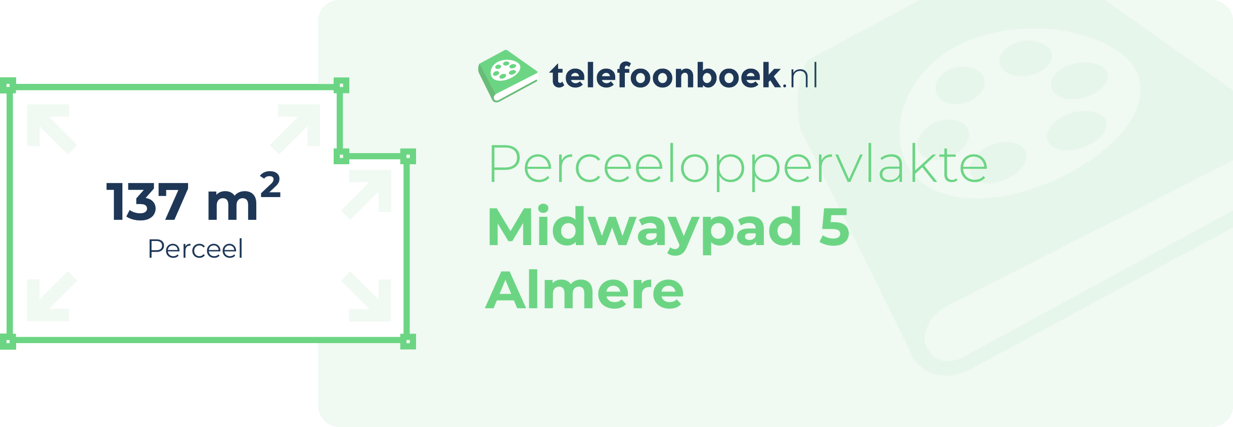 Perceeloppervlakte Midwaypad 5 Almere