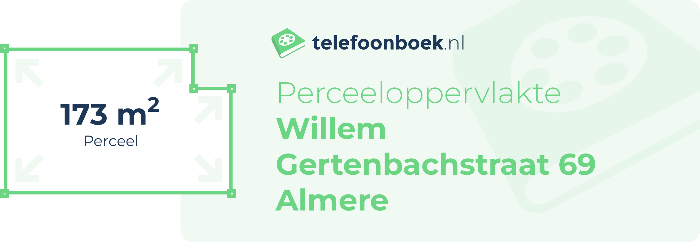 Perceeloppervlakte Willem Gertenbachstraat 69 Almere