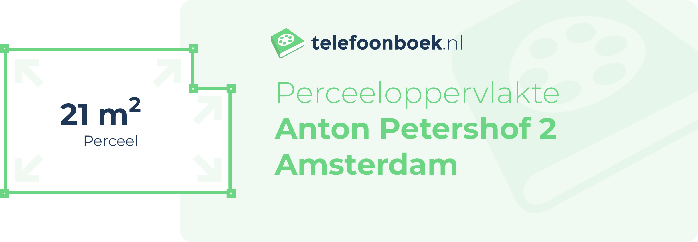 Perceeloppervlakte Anton Petershof 2 Amsterdam
