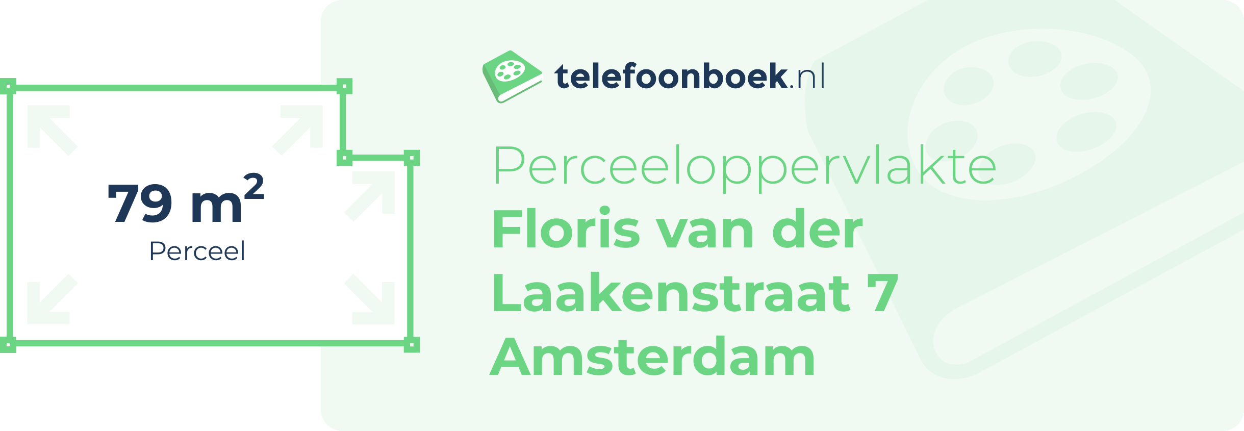 Perceeloppervlakte Floris Van Der Laakenstraat 7 Amsterdam