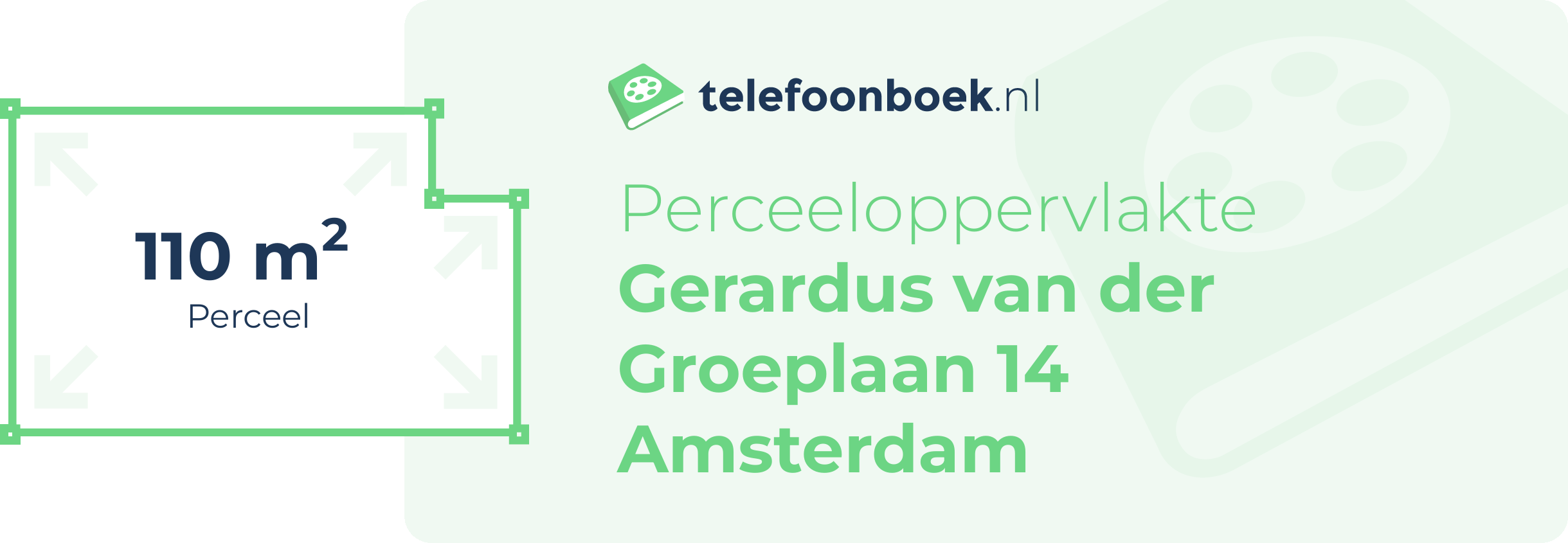 Perceeloppervlakte Gerardus Van Der Groeplaan 14 Amsterdam