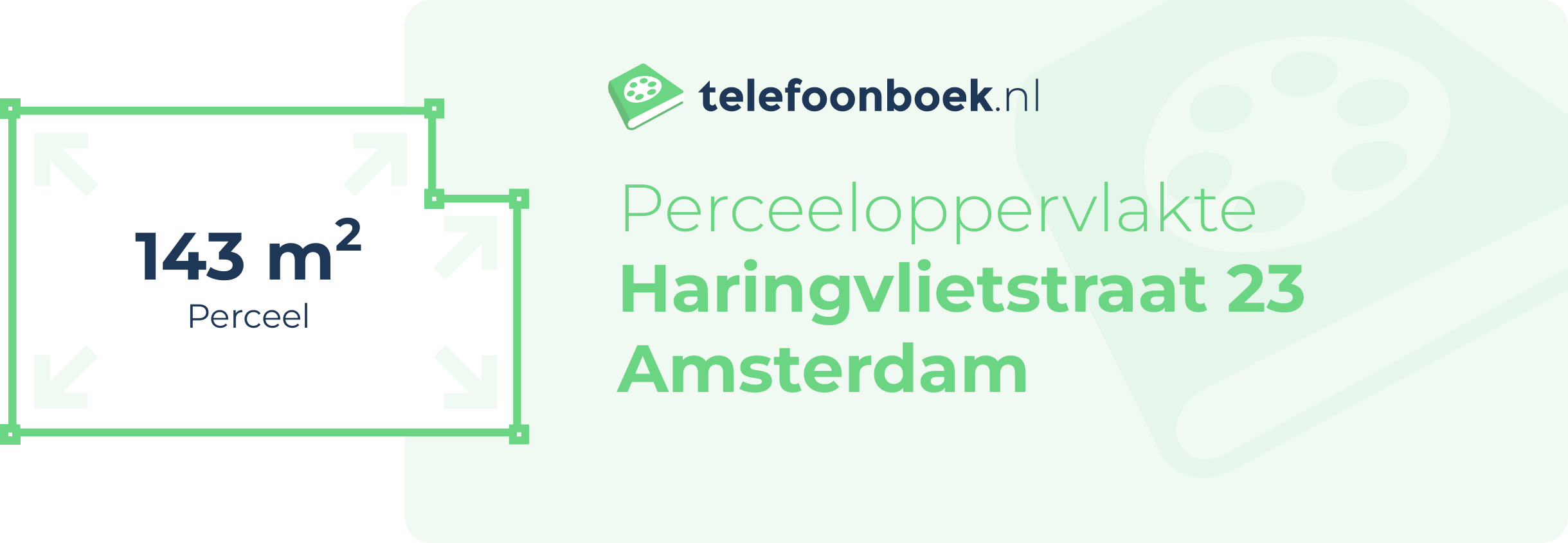 Perceeloppervlakte Haringvlietstraat 23 Amsterdam