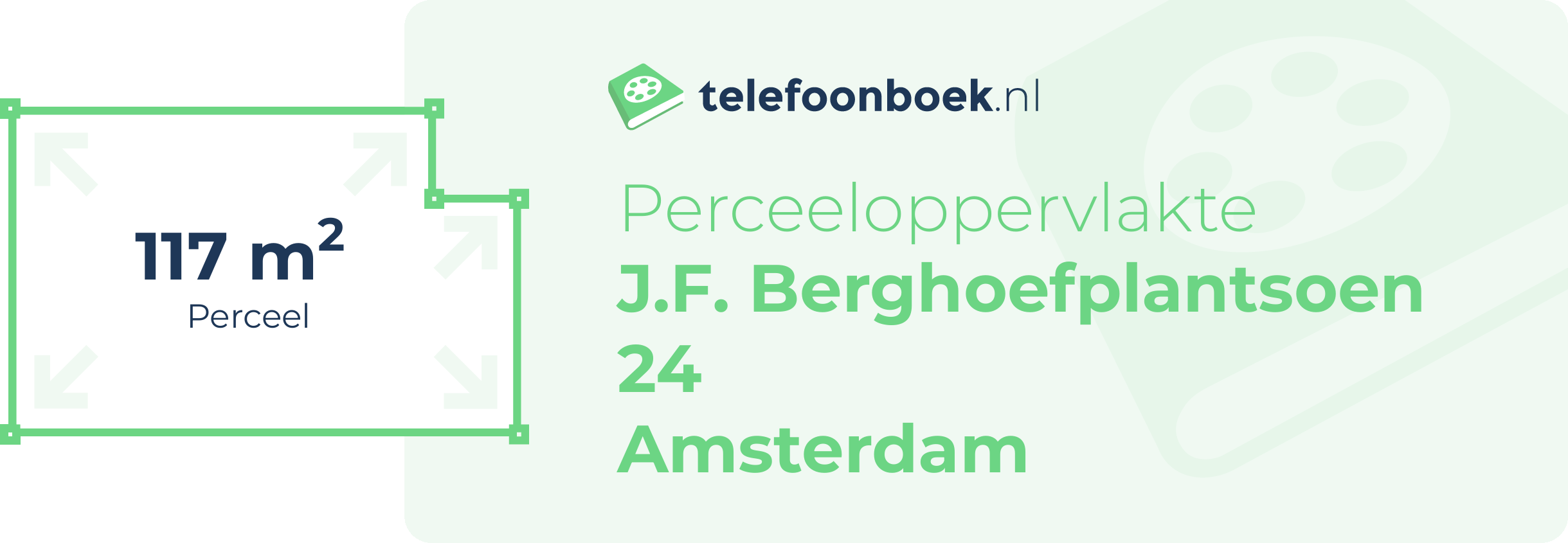 Perceeloppervlakte J.F. Berghoefplantsoen 24 Amsterdam