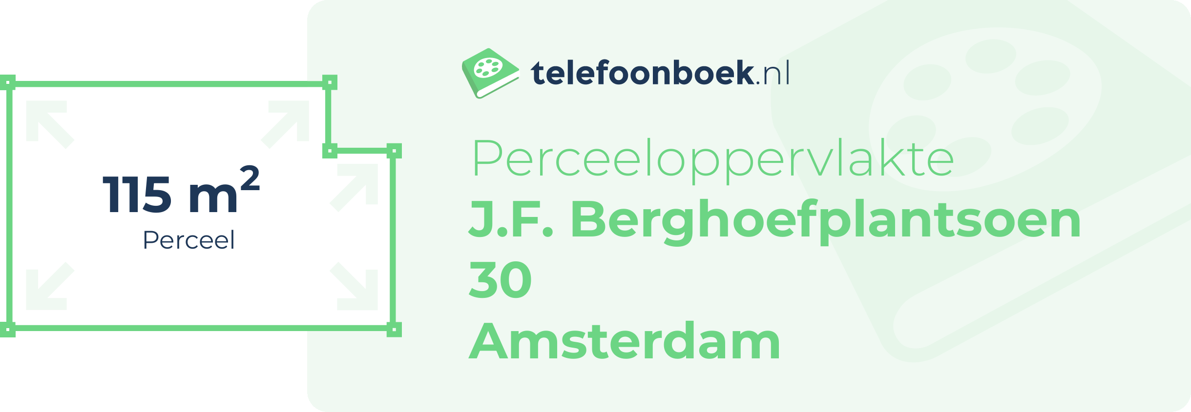 Perceeloppervlakte J.F. Berghoefplantsoen 30 Amsterdam