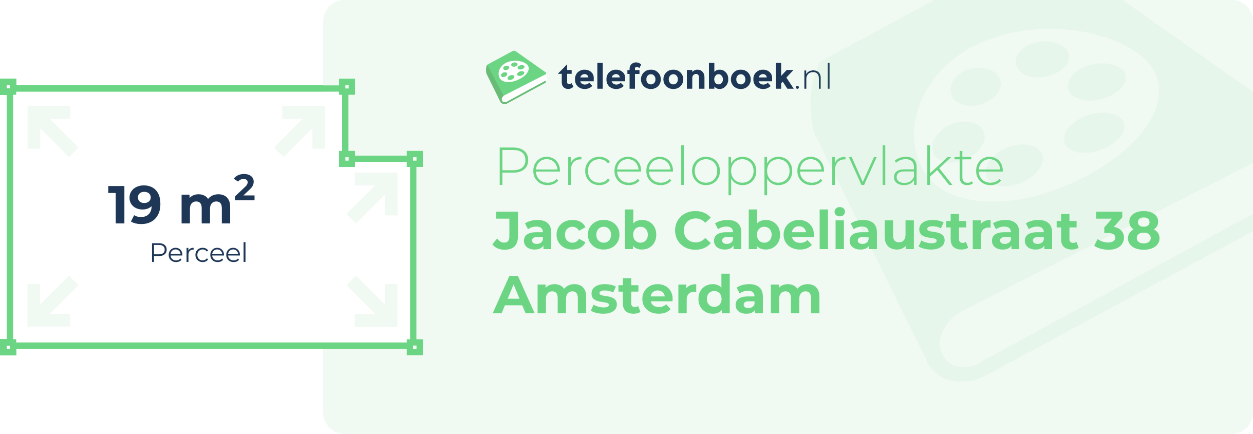 Perceeloppervlakte Jacob Cabeliaustraat 38 Amsterdam