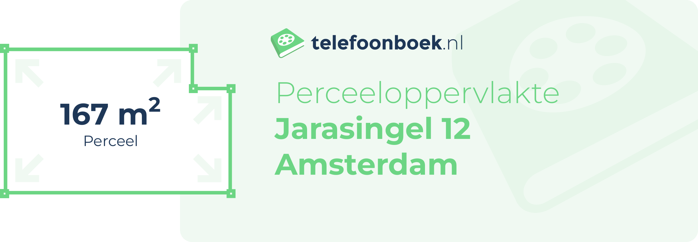 Perceeloppervlakte Jarasingel 12 Amsterdam