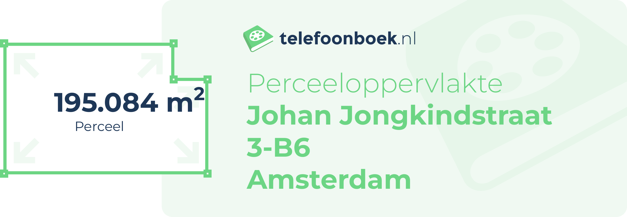 Perceeloppervlakte Johan Jongkindstraat 3-B6 Amsterdam