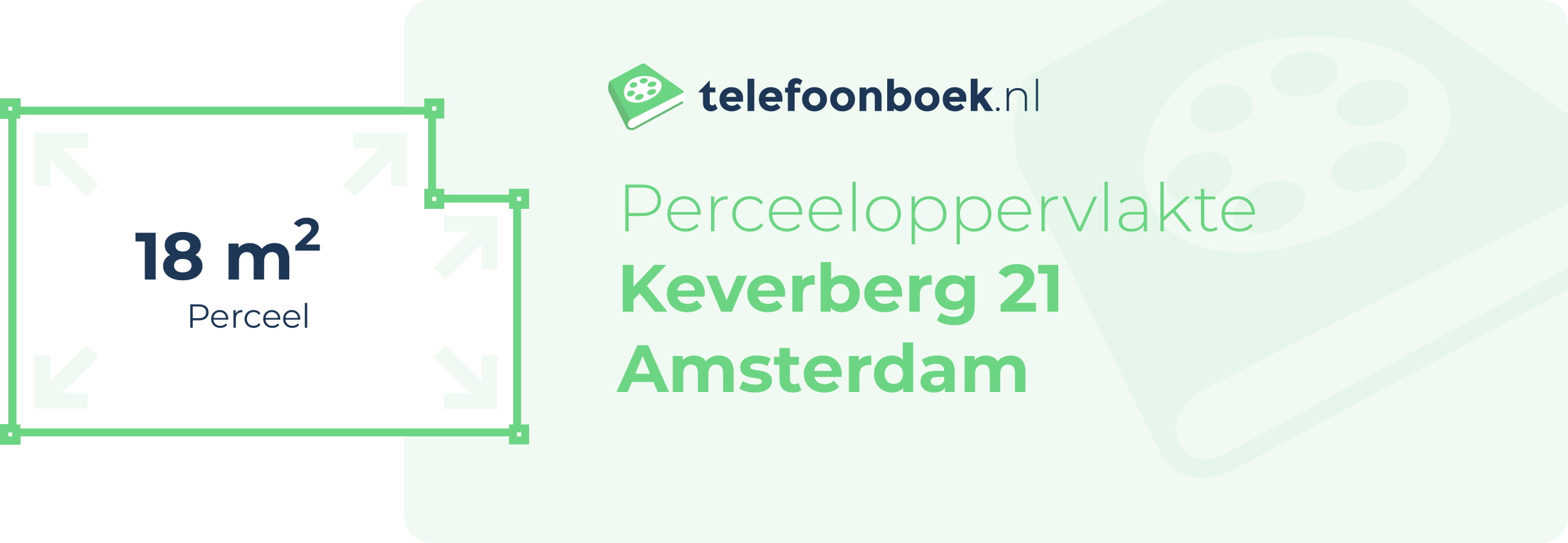 Perceeloppervlakte Keverberg 21 Amsterdam