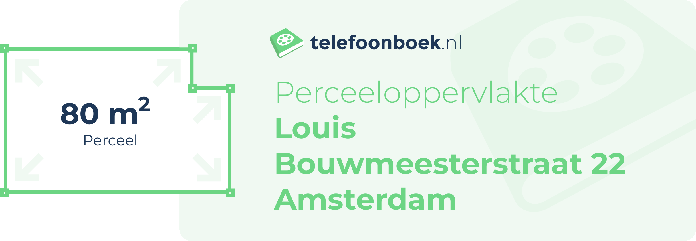 Perceeloppervlakte Louis Bouwmeesterstraat 22 Amsterdam