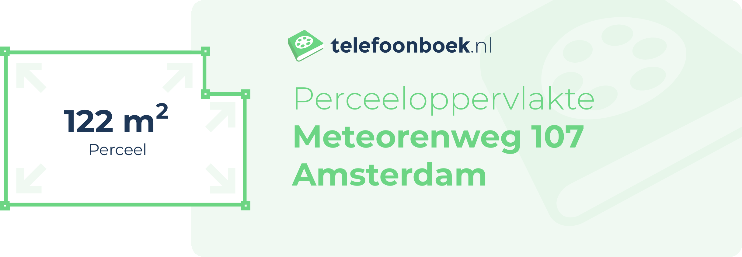 Perceeloppervlakte Meteorenweg 107 Amsterdam