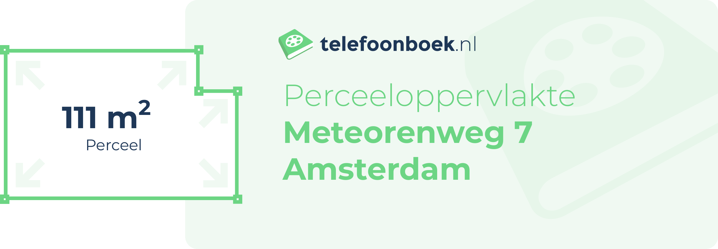Perceeloppervlakte Meteorenweg 7 Amsterdam