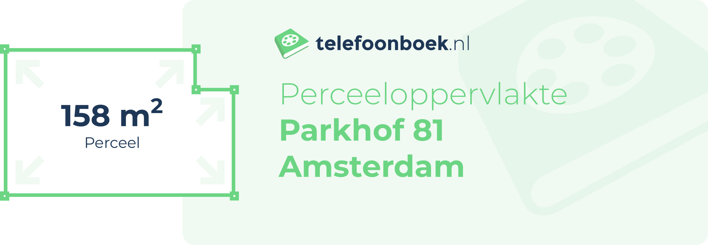 Perceeloppervlakte Parkhof 81 Amsterdam