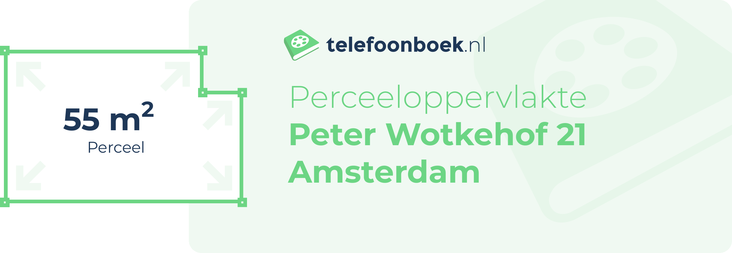 Perceeloppervlakte Peter Wotkehof 21 Amsterdam