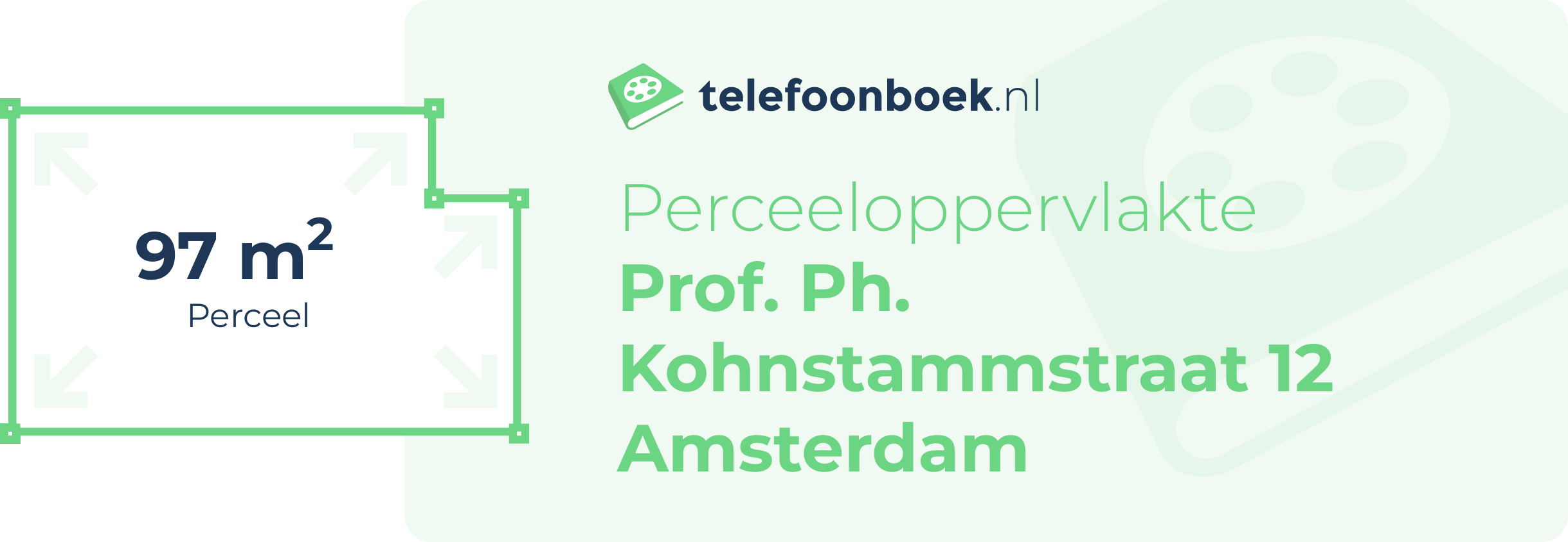 Perceeloppervlakte Prof. Ph. Kohnstammstraat 12 Amsterdam