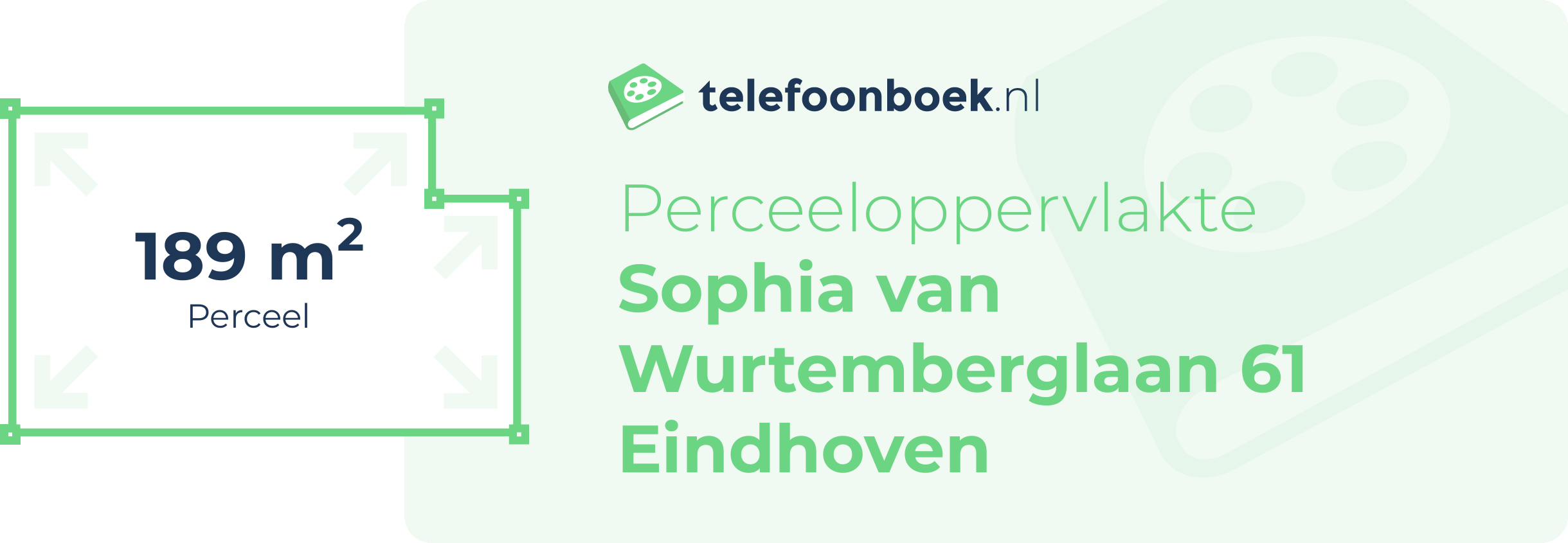 Perceeloppervlakte Sophia Van Wurtemberglaan 61 Eindhoven