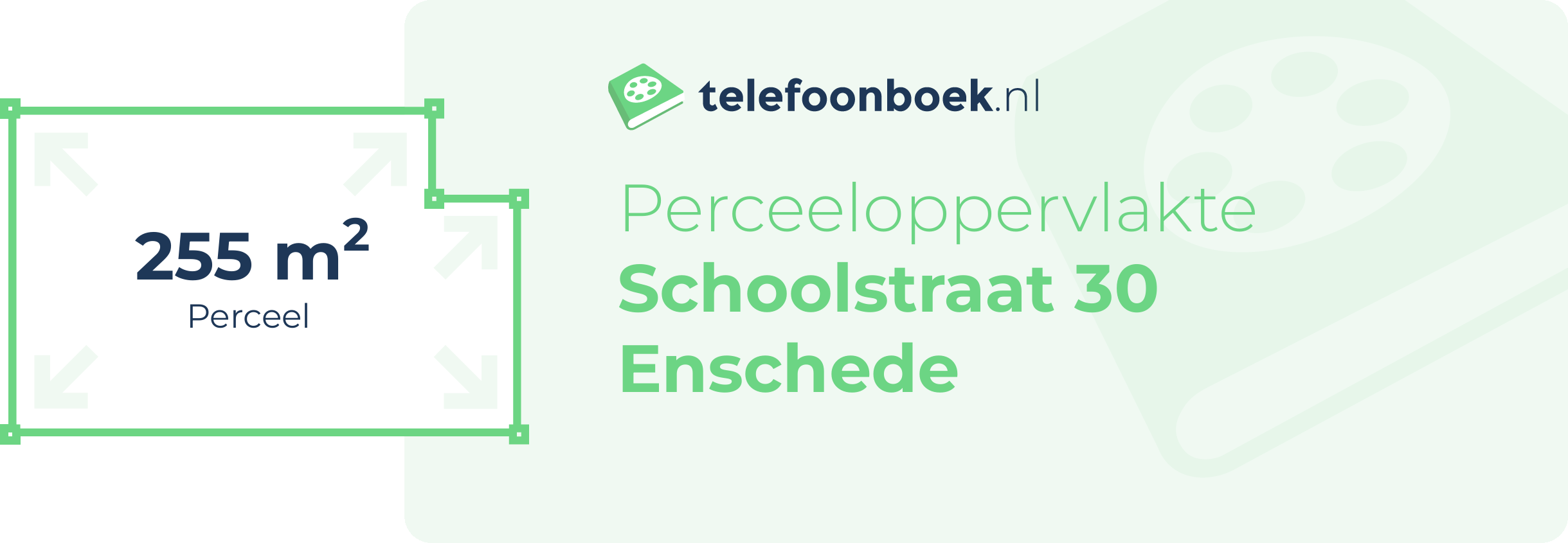 Perceeloppervlakte Schoolstraat 30 Enschede