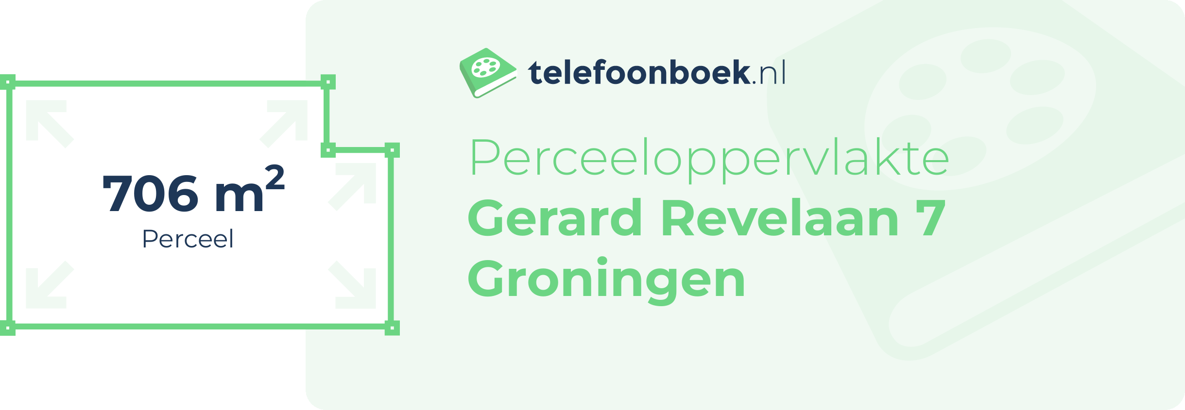 Perceeloppervlakte Gerard Revelaan 7 Groningen