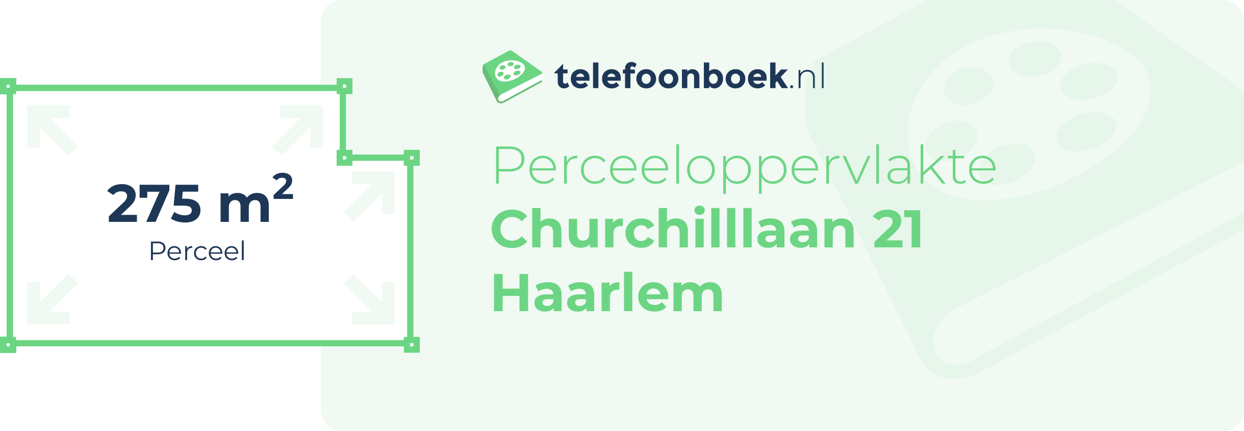 Perceeloppervlakte Churchilllaan 21 Haarlem