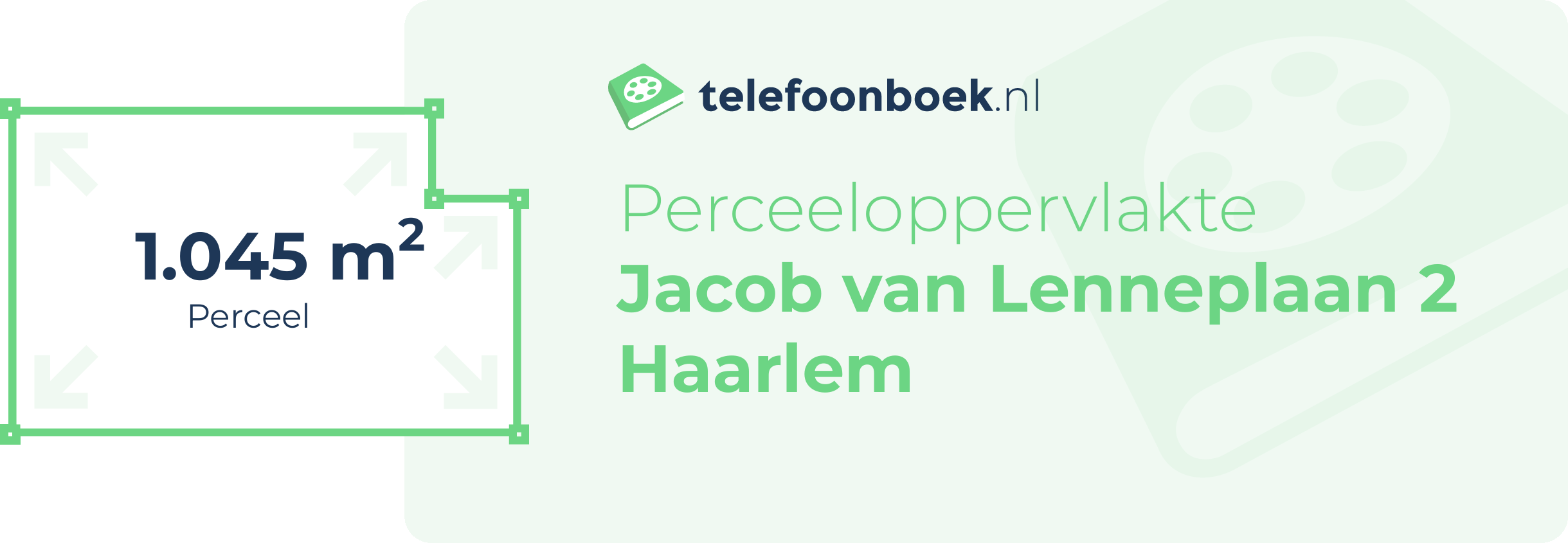 Perceeloppervlakte Jacob Van Lenneplaan 2 Haarlem