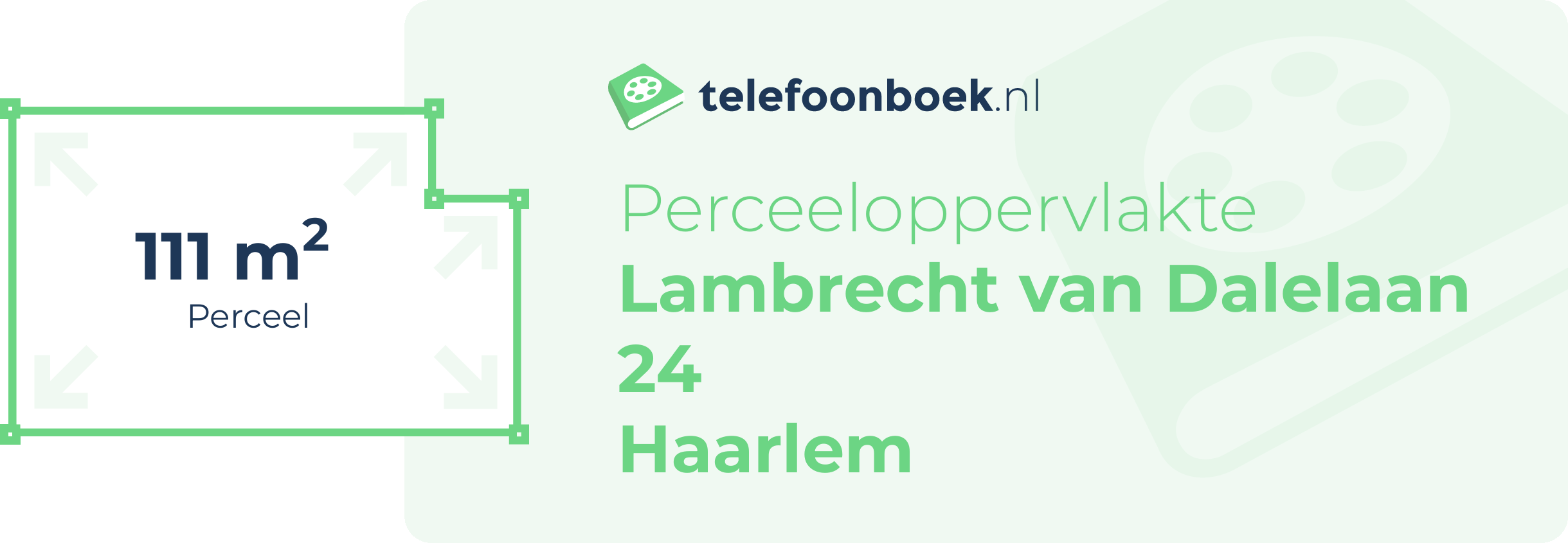 Perceeloppervlakte Lambrecht Van Dalelaan 24 Haarlem