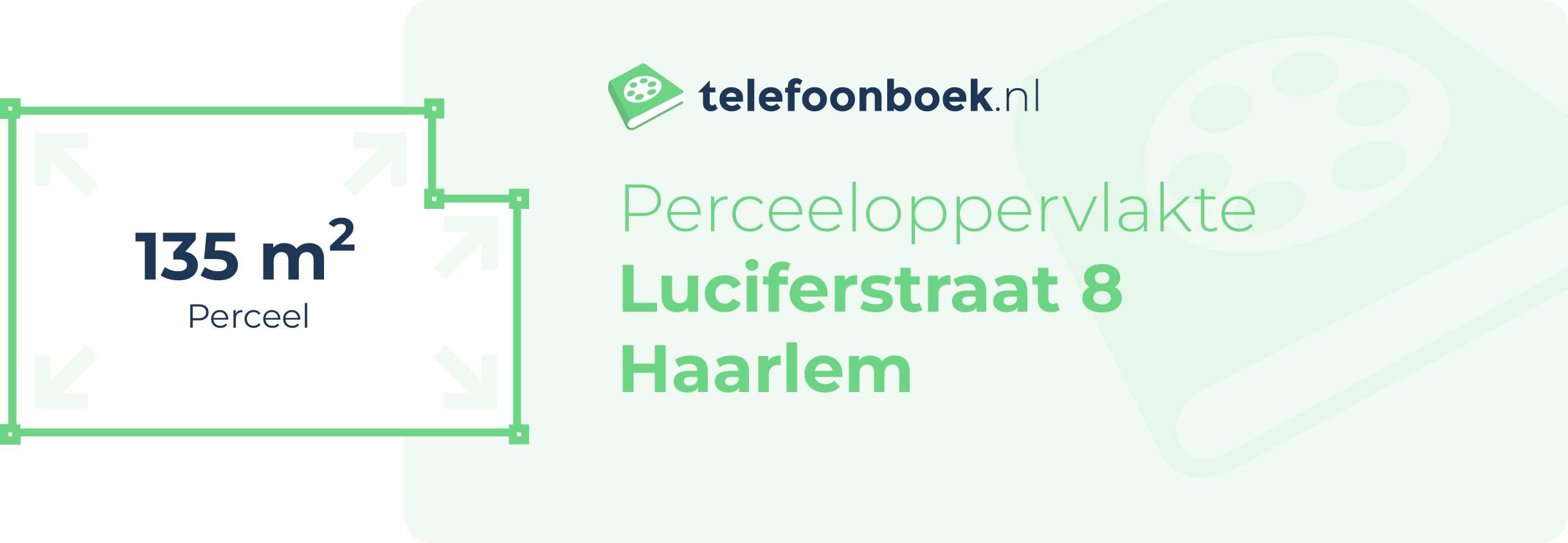 Perceeloppervlakte Luciferstraat 8 Haarlem