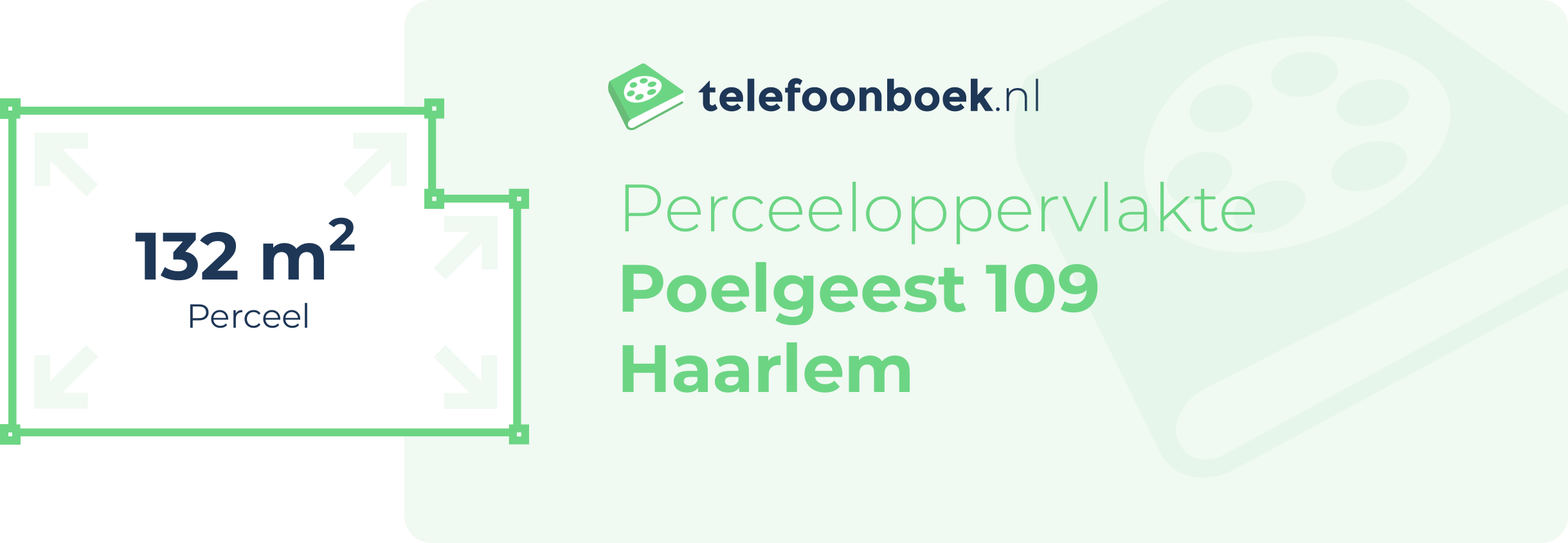 Perceeloppervlakte Poelgeest 109 Haarlem