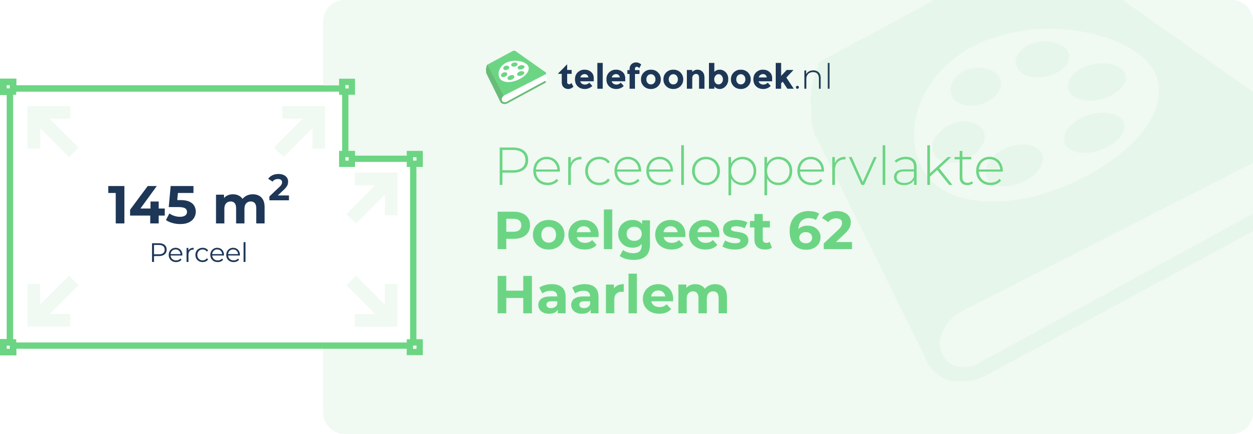 Perceeloppervlakte Poelgeest 62 Haarlem