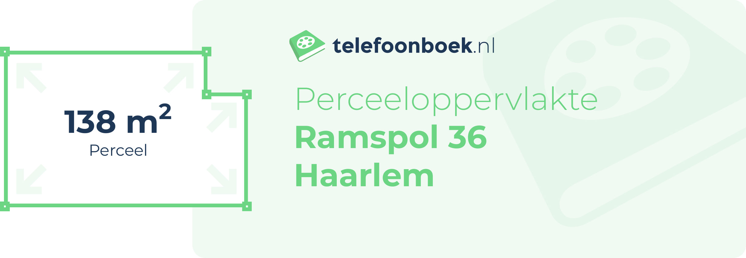 Perceeloppervlakte Ramspol 36 Haarlem